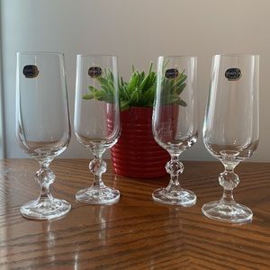 Bohemia Crystal Champagne Glasses